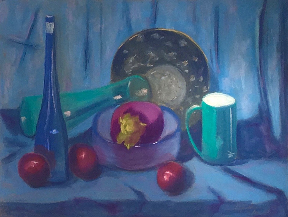 Cours avancé - Lyette Gauthier - Nature morte bleue