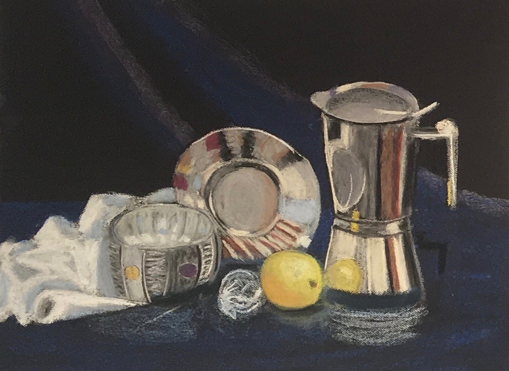 Cours avancé - Lyette Gauthier - Nature morte métallique